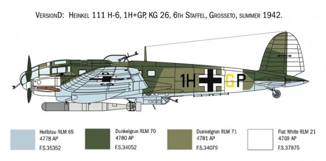 Heinkel He 111H Model Kit - Battle of Britain Edition