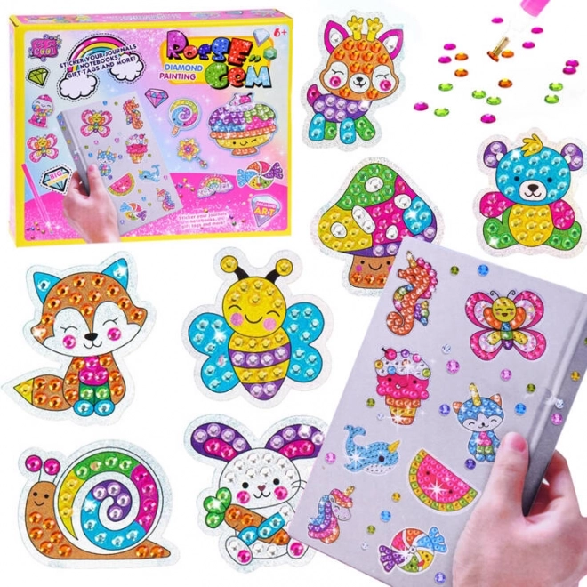 Creative Diamond Painting Animal Stickers Set