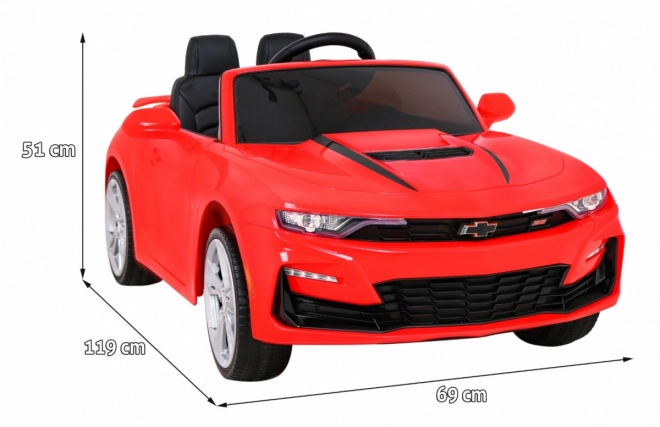 Chevrolet Camaro 2SS cu baterie + telecomandă + roți EVA + pornire ușoară + sunete și lumini – Červená
