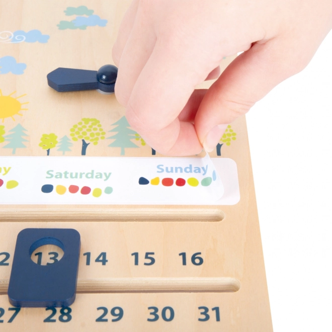 Small Foot Educational Calendar with Clock