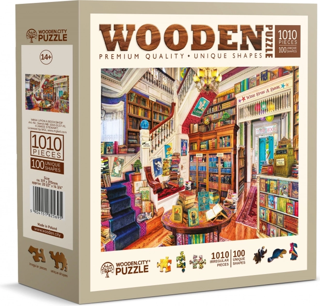 Wooden Puzzle Wish in the Library