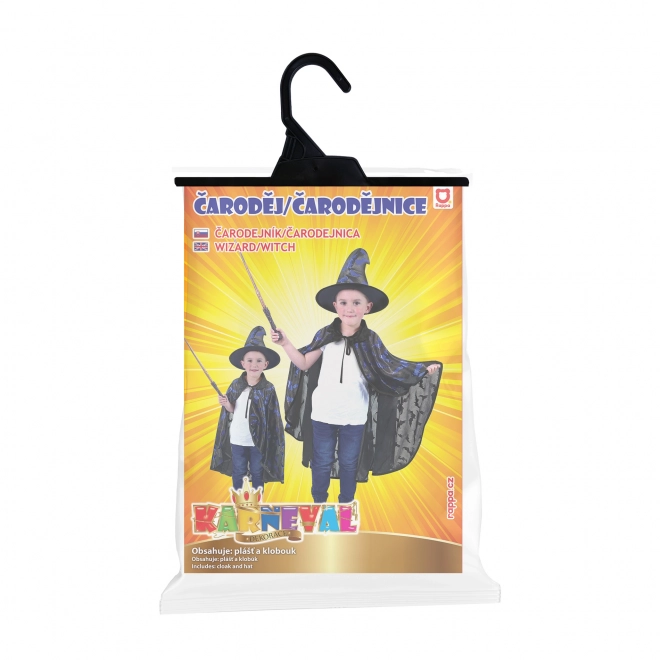 Children's Black Bat Costume with Hat