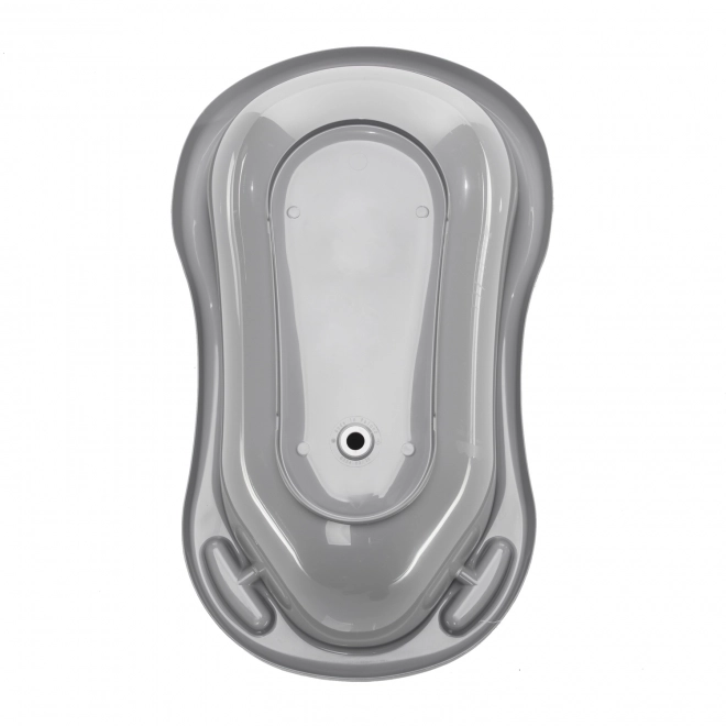 Baby Bathtub Racer with Drain Plug - Grey/Mint