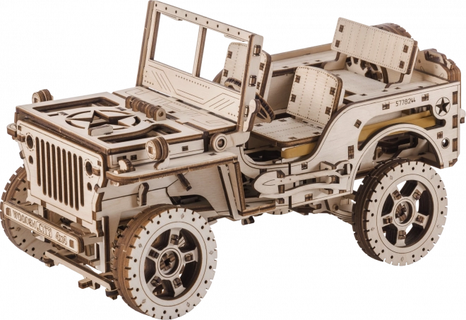 Wooden 3D Puzzle Jeep 4x4