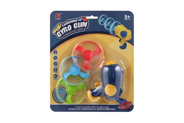 Flying Disk Set with Starter Gun - Multicolor