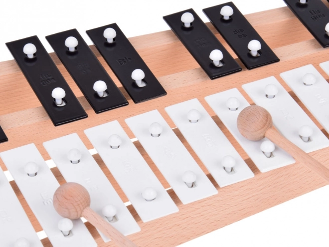 Wooden Chromatic Bells 27 Tones with Mallets