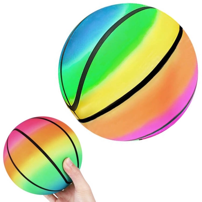 Colorful Rainbow Inflatable Ball for Kids