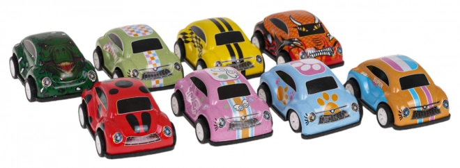 Set of 8 Wind-up Cars