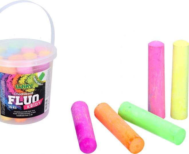 Fluorescent Sidewalk Chalk Set