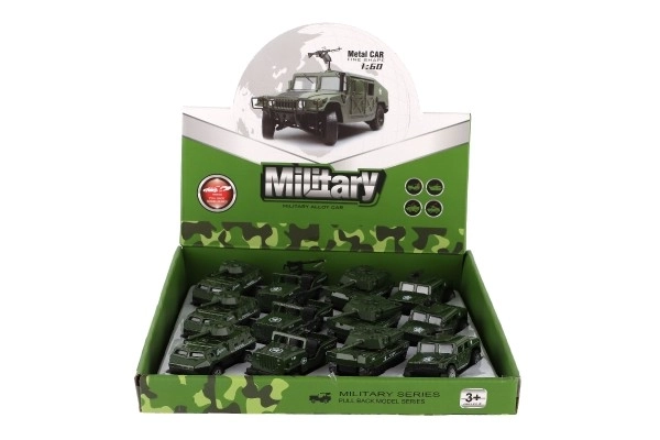 Military Mini Car with Pull-Back Mechanism