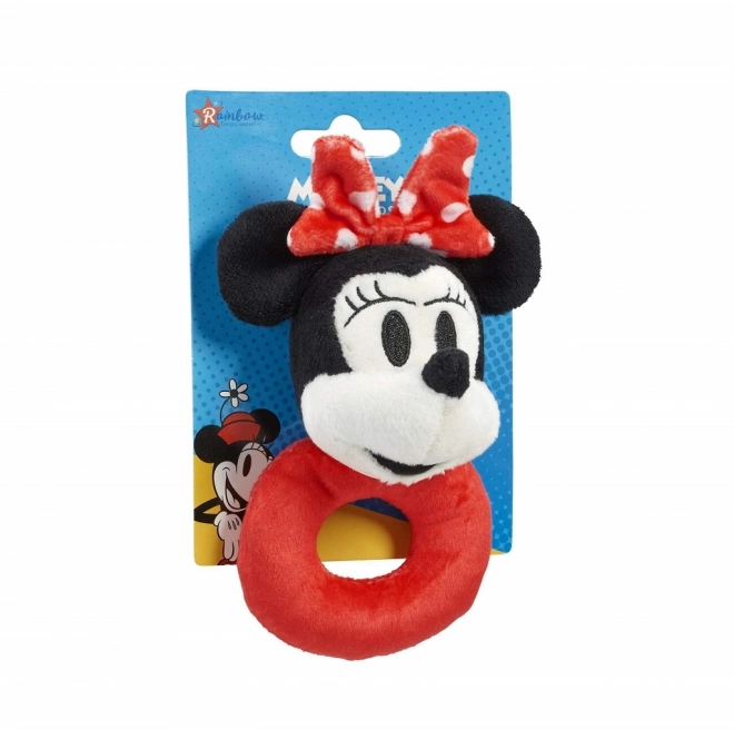 Plush Baby Rattle Minnie Mouse