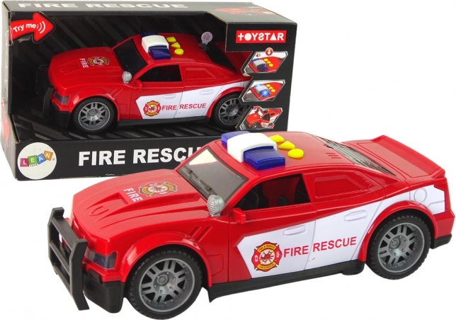 Children’s Fire Truck 1:14 with Lights and Sounds – Red TOYSTAR