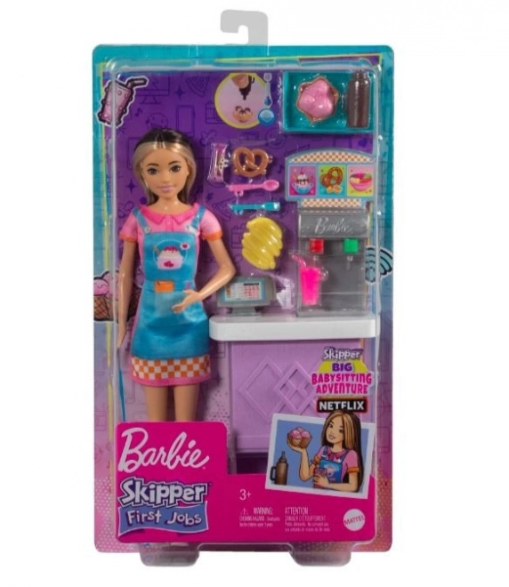 Barbie Skipper First Job Snack Bar Doll