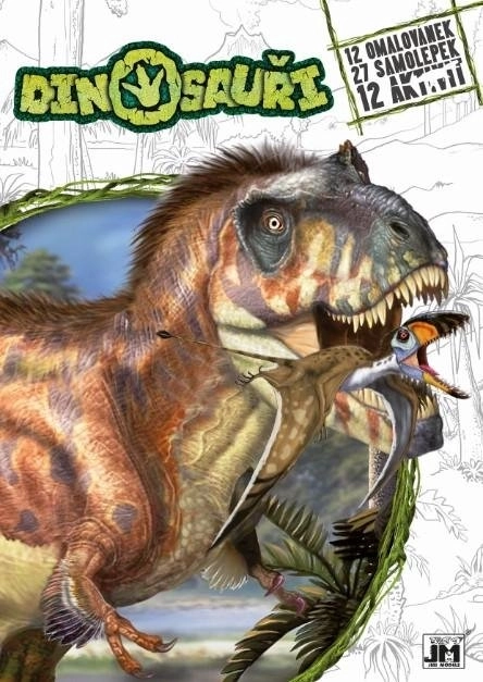 Dinosaur Coloring Book with Stickers