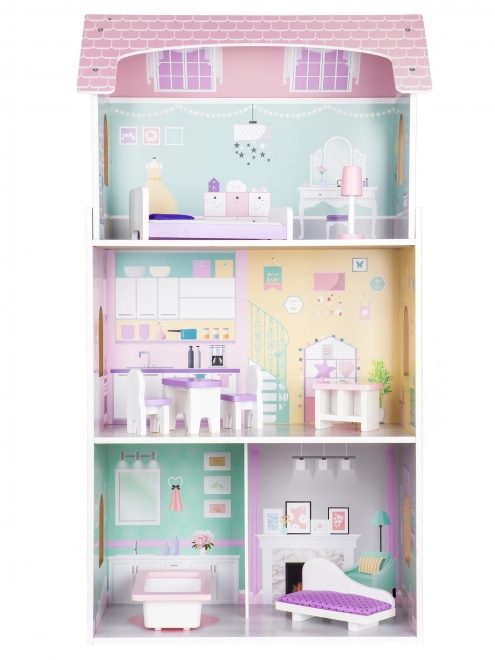 Strawberry Dollhouse with Three Levels