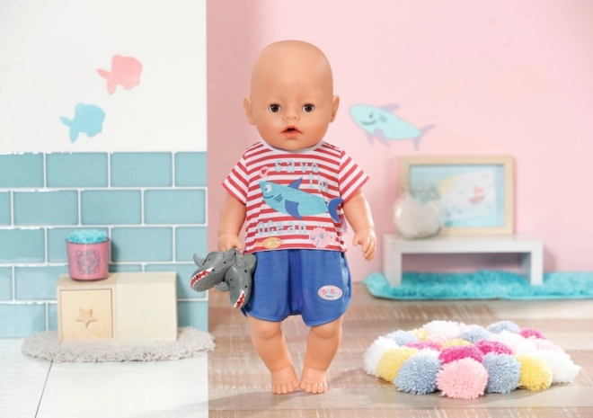 Baby Born Bath Pajamas with Shoes in Blue for 43cm Dolls