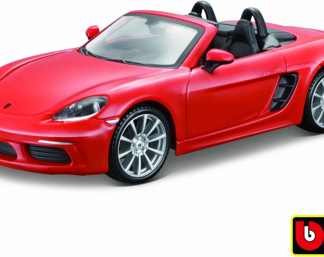 Model Bburago Porsche 718 Boxster pomarańczowy 1:24