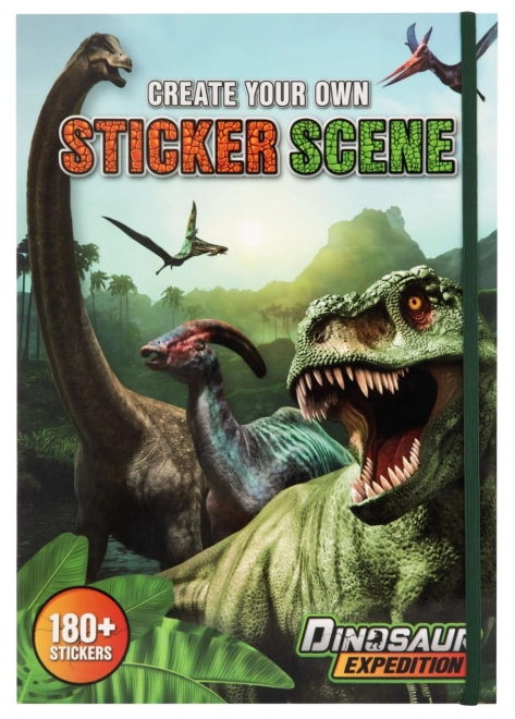 Kniha samolepek s Dinosaury a obrázky