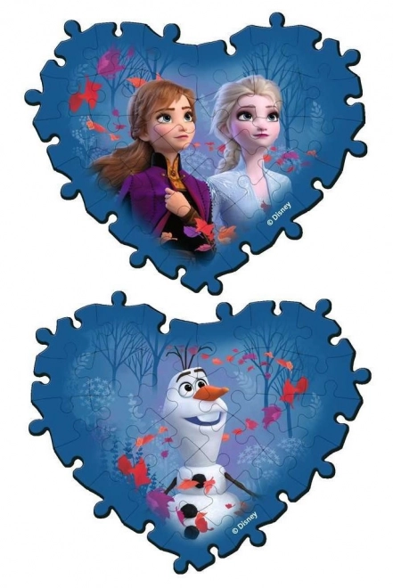 3D Puzzle Heart Frozen 2 Jewelry Box