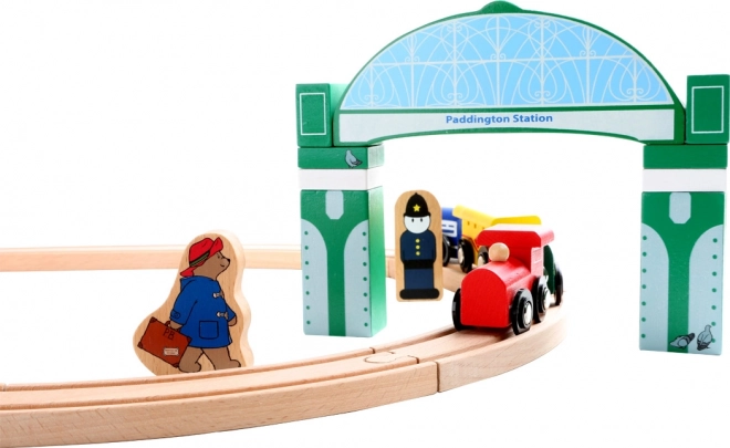 Wooden Train Set with Paddington - 43 Pieces