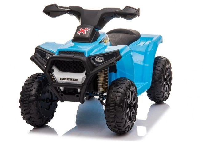 Blue Battery-Powered Quad Bike