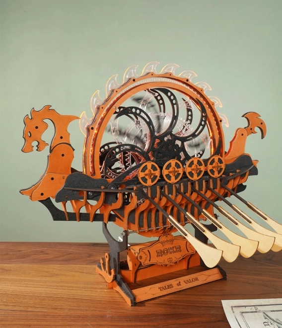 Robotic 3D Wooden Viking Dragon Ship