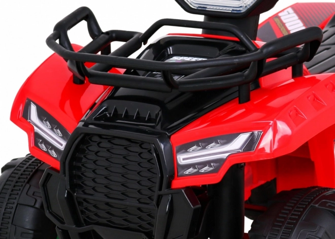 Children's Electric Quad Bike Red with MP3 USB and LED