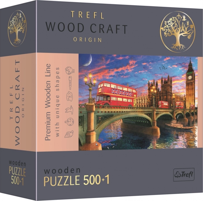 Trefl Wooden Double-Sided Puzzle Big Ben 501 Pieces