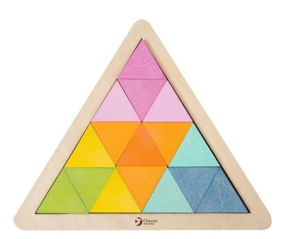 Classic World Wooden Mosaic Triangle Set