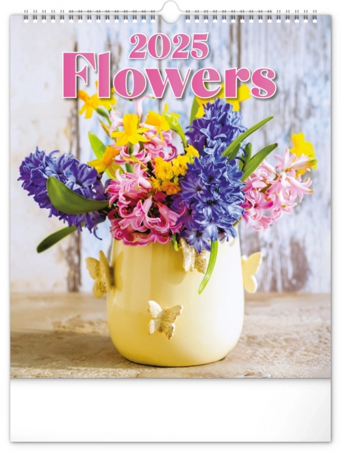 Wall Calendar Flowers 2025