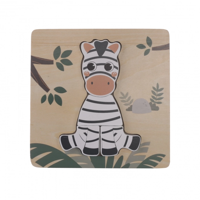 Wooden Zebra Puzzle for Kids