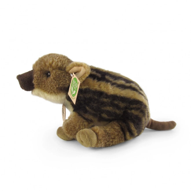 Eco Friendly Sitting Wild Boar Plush Toy 20 cm