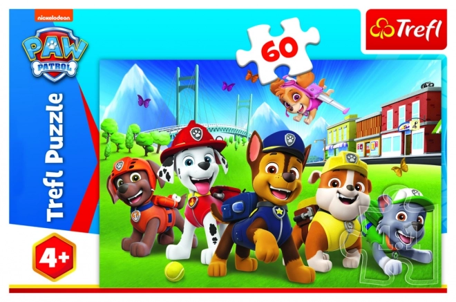 Puzzle with 60 Pieces Paw Patrol Meadow Scene