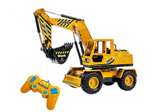 Remote Controlled Excavator and Bulldozer 2-in-1 for Kids