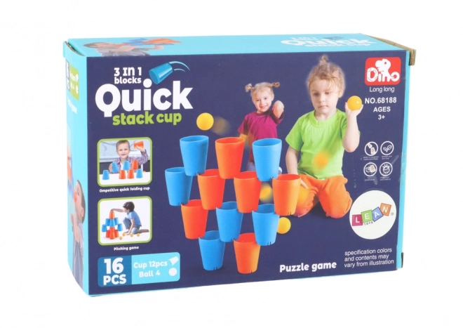 Creative Sensory Cups 3-in-1 Puzzle Game