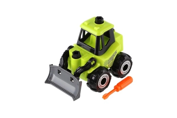 Construction Toy Vehicle with Screwdriver