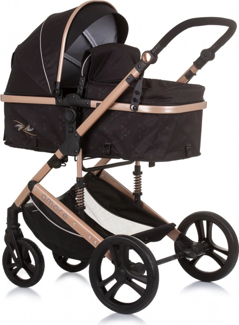 Chipolino stroller Amore 2-in-1 Jungle – Obsidian, Gold