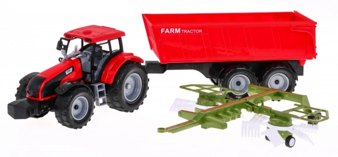 Children's Farm Tractor with Tipping Trailer