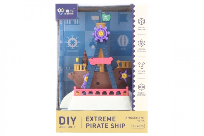 Screw Assembly Pirate Ship Toy