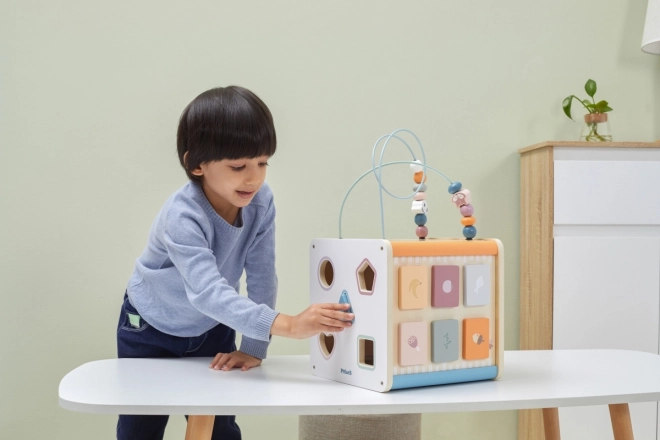 8-in-1 Wooden Activity Cube