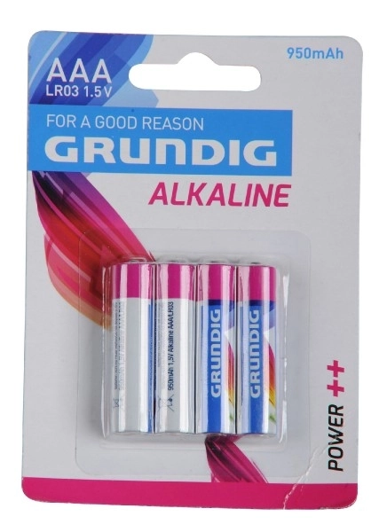 Grundig AAA 1.5V Alkaline Batteries Pack