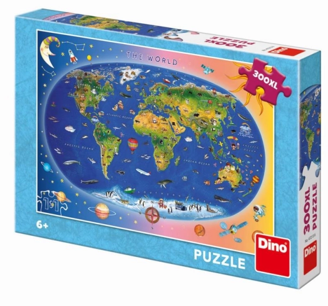 World Map XL Puzzle 300 Pieces