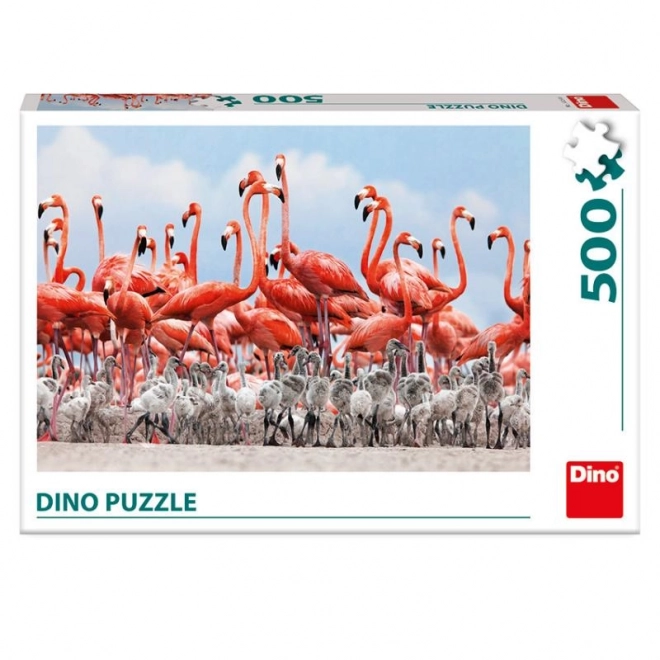 Dino flamingo puzzle 500 pieces