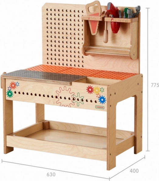 Wooden STEM Workshop Set with Tools and Accessories