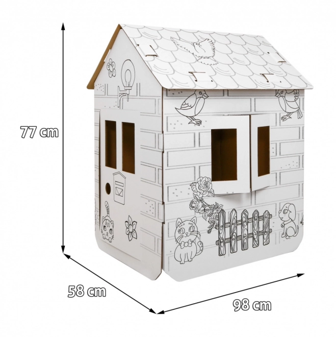 3D Coloring House XXL with Horses for Kids