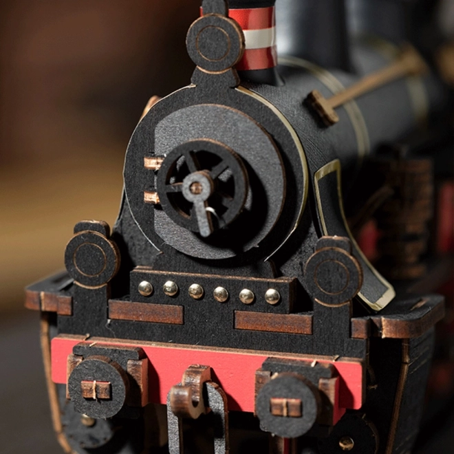 Robotic Vintage Steam Locomotive 3D Wooden Puzzle