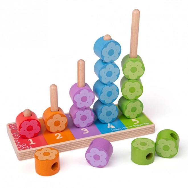 Colorful Flower Stacking Toy for Toddlers