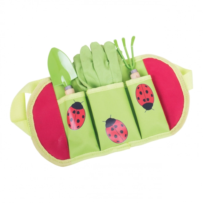 Bigjigs Toys Ladybug Garden Tools Set