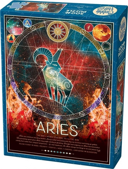 Cobble Hill Zodiac Sign Aries Puzzle 500 Pieces