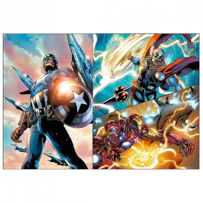 Heroic Days Avengers Puzzles 4x250 Pieces